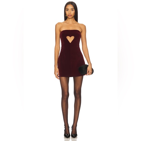 More To Come Dresses & Skirts - MORE TO COME Gionna Mini Dress in Oxblood